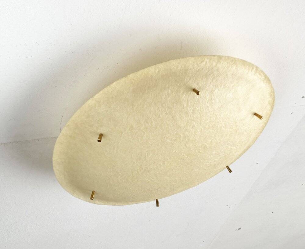 Mid-century minimalist fiberglass ceiling light, 1960s
