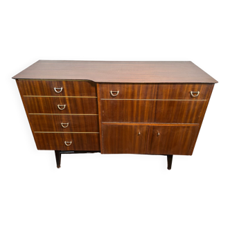 Mid century retro vintage teak sideboard cocktail bar 1950