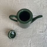 Green ceramic teapot/coffee maker, vintage