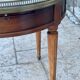 Bouillotte table in blond mahogany, Louis XVI style, 20th century period