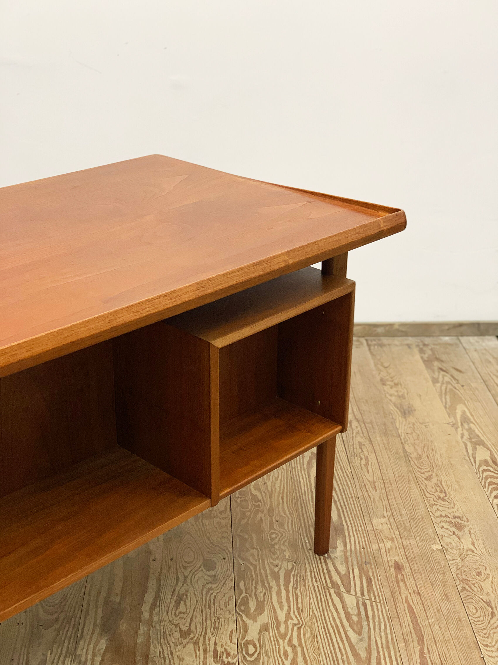 Danish teak desk by Peter Løvig Nielsen for Hedensted Møbelfabrik Denmark 1960s