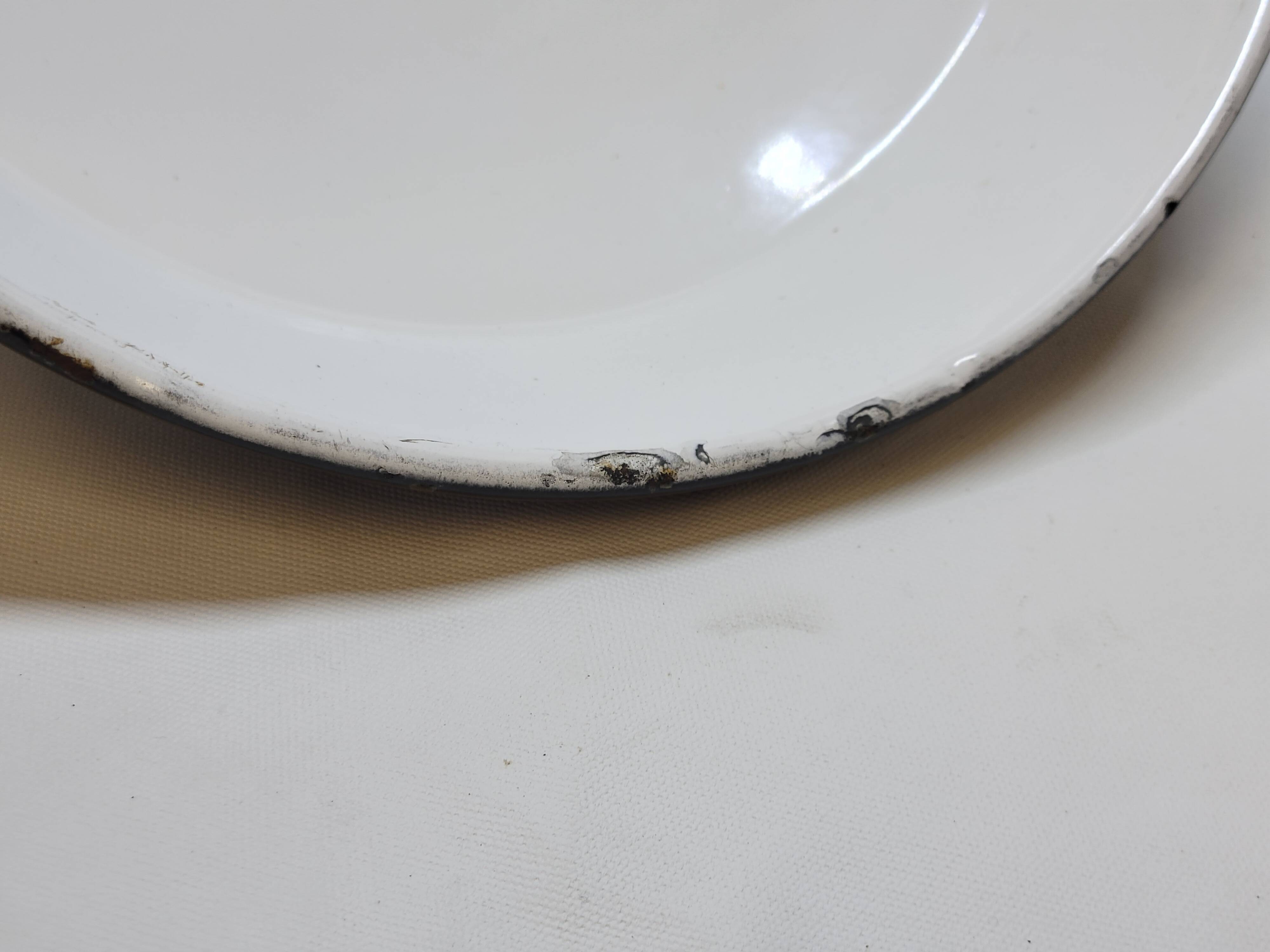 Pendant lamp industrial workshop lampshade in vintage black enameled metal