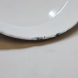 Pendant lamp industrial workshop lampshade in vintage black enameled metal