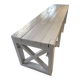 Table de travail - établi ancien en bois peint