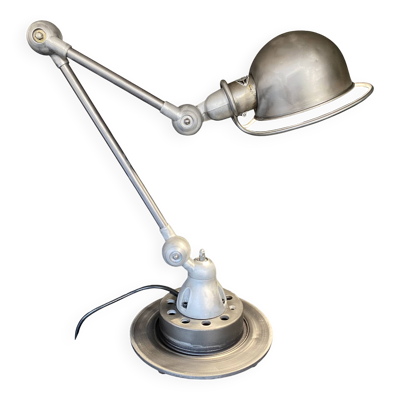 Lampe jieldé 2 bras vernis incolore mat industriel vintage