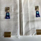 Pair of linen sheets twin beds in Gerardmer canvas reserve linen 1970