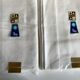 Pair of linen sheets twin beds in Gerardmer canvas reserve linen 1970