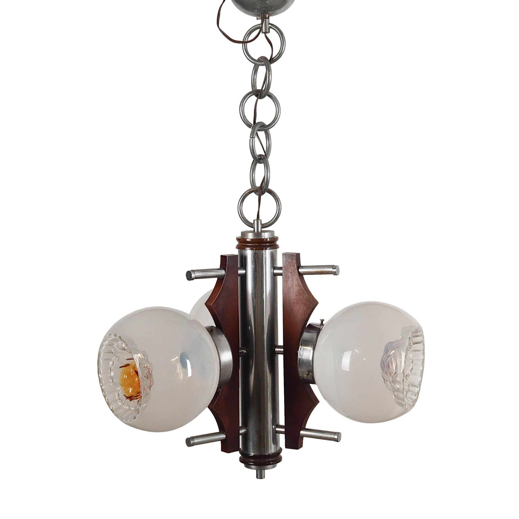 Pendant lamp, Murano glass, Italian design, 1970s, production: Italy