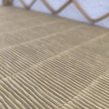 Vintage rattan wall shelf