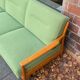 Daybed of the 60s vintage in wood and fabric