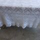 Handmade crochet antique bedspread