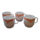 4 stackable Rivanel opaline cups Pop 70's