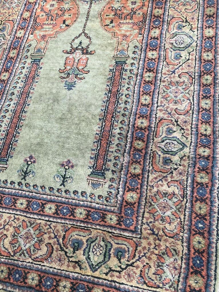 Vintage Kayseri carpet in Turkish silk 140x90cm