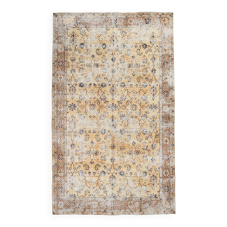 Tapis 5x8 pour chambre de ferme, tapis Vintage bleu orange, 162x262Cm SK 5165