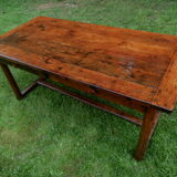 Table de ferme ancienne  fin 19e chêne massif