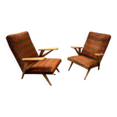 Pair of armchairs from the 60s Italian design