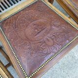 Set de 4 chaises style Louis XVI cuir
