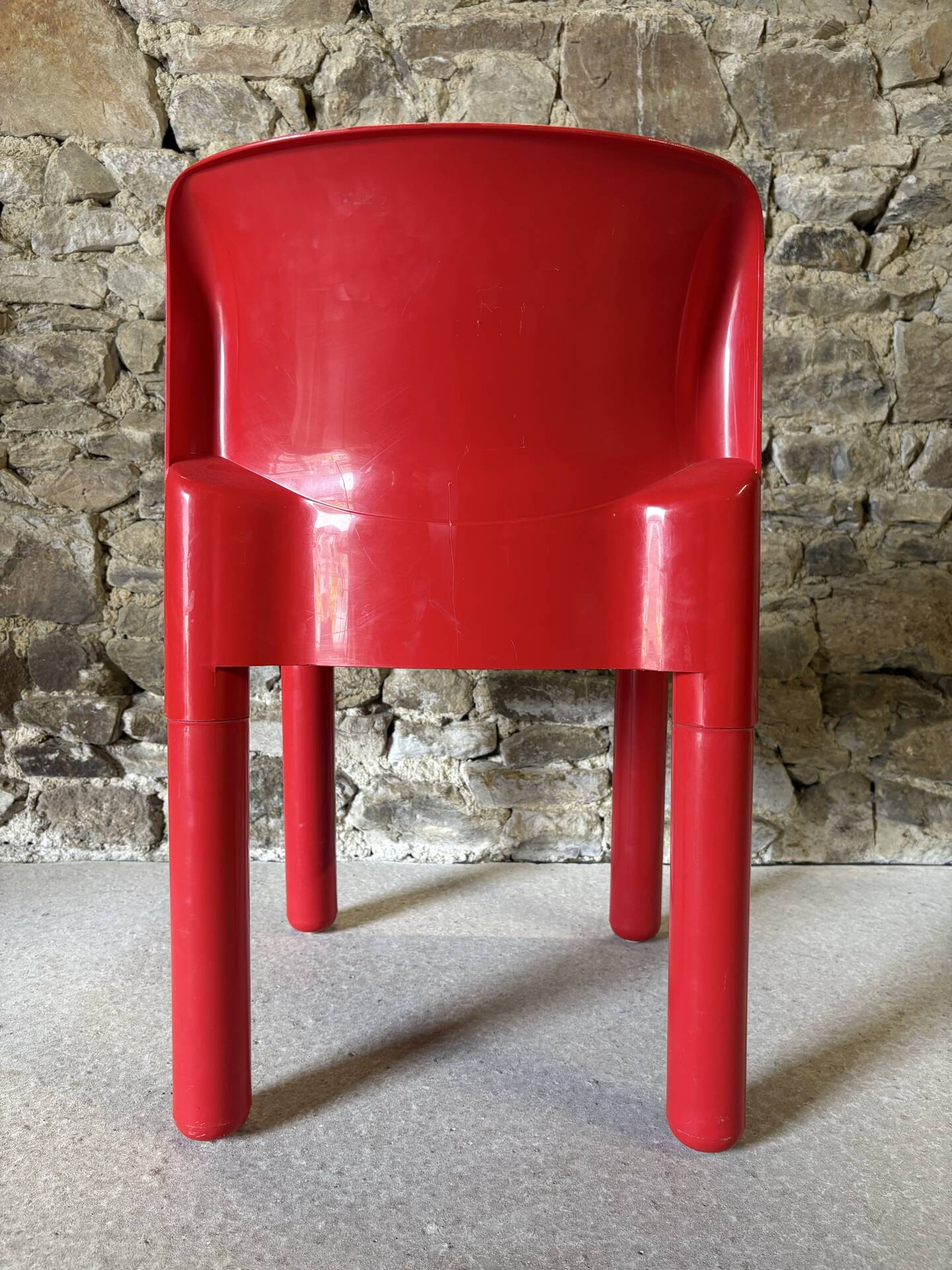 4 chairs model 4875 by C. Bartoli for Kartell, 1970