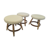 3 vintage stools 50s