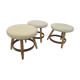 3 tabourets vintage années 50