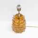 Paire de lampes de table en verre de Murano Amber Rostrato