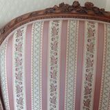 Pair of carved bergere armchairs