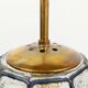 Mid-century iron & clear glass ceiling lamp/pendant from limburg, germany, 1960s