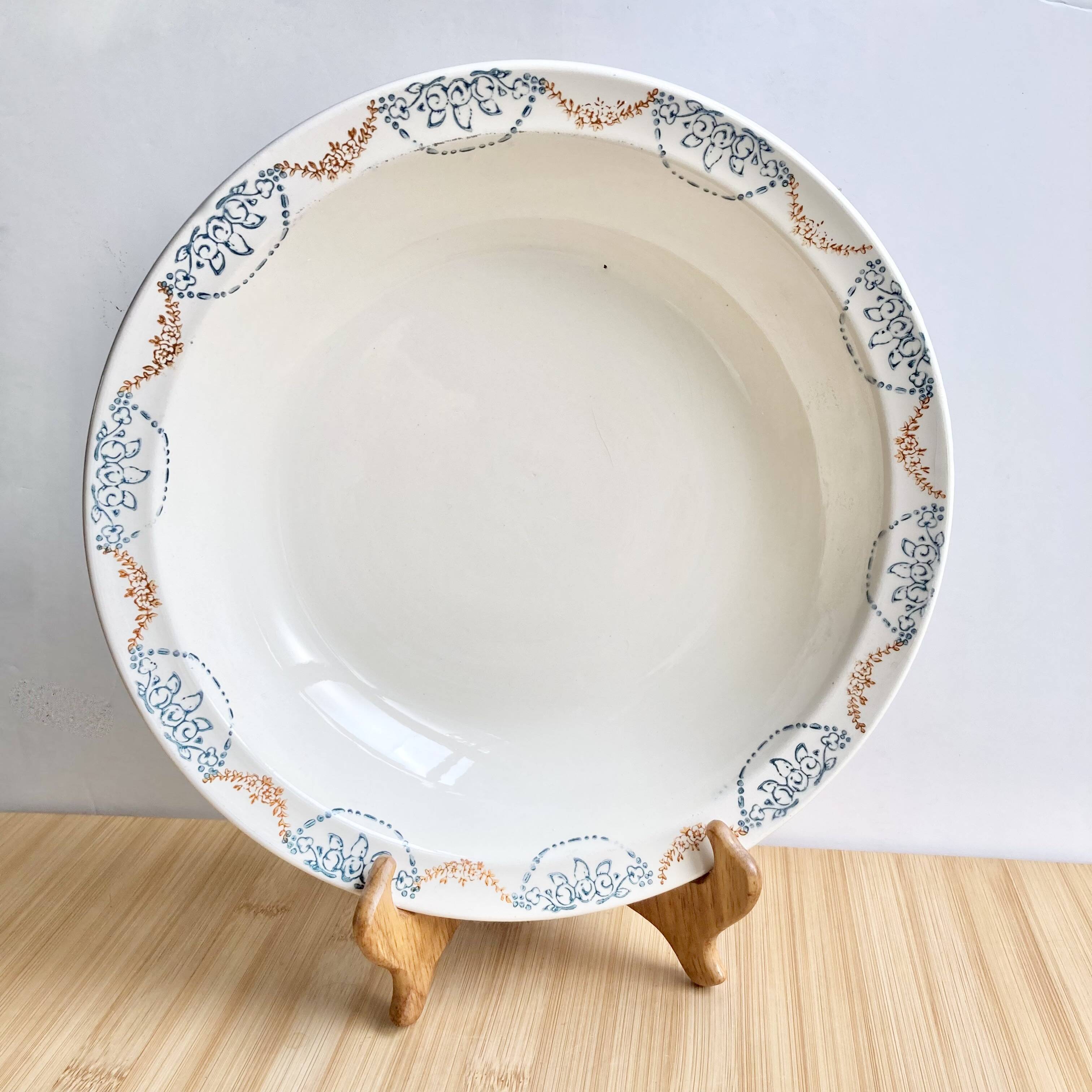 Deep dish Terre de fer Longwy