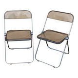 Pair of Plia chairs by Giancarlo Piretti for Castelli