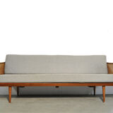 Teak 3-seater sofa by Peter Hvidt & Orla Mølgaard Nielsen for France & Daverkosen, Denmark 1953-1957