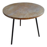 Side table in wood and metal vintage 1960s