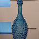 Blue glass carafe