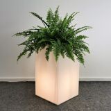 Plexiglas floor lamp & planter