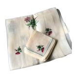 Old tablecloth and 6 organza towels