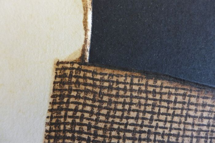 Marca-relli conrad, composition 1, 1977. original etching and aquatint