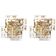 Pair of crystal wall lights by Kinkeldey, Germany, 1970s.