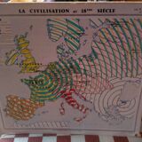 Old school map, by Yves Trotignon of librairie Hatier
