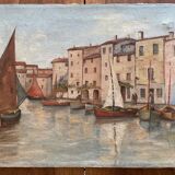 Oil on canvas signed LA.Housset: