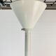 Perforated metal suspension holophanous glass