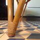 Tripod rattan coffee table, 79 cm per side