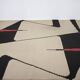 Midcentury kilim abstract design geometric rug / carpet, 1960s