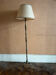 Patinated brass floor lamp — Louis XV style