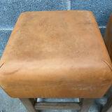 Vintage cognac stools from the 60s