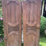 Paire de portes d'armoire ancienne à restaurer