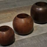 Rosewood pencil pots 1960