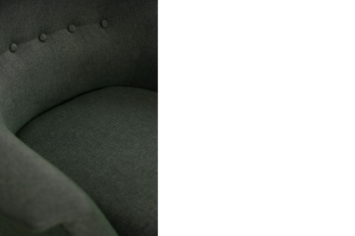 Vintage Scandinavian Mid-Century Modern Bottle Green Armchair, 1950s