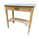 small rustic workshop fir console table