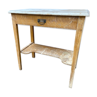 small rustic workshop fir console table