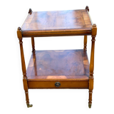 Regency style side table on casters