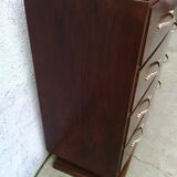 Art Deco curved chest of drawers